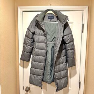 Lands' End Gray Puffer Coat